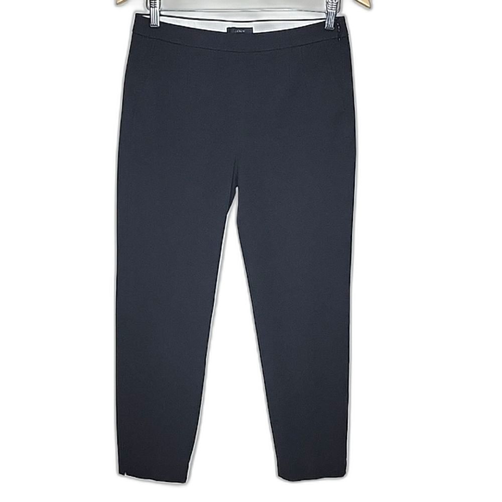 J. Crew Black Skinny Cropped Ankle Trouser Pant size 4